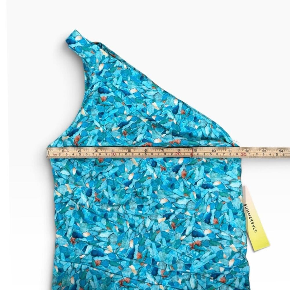 Summersalt The Sidestroke One Piece Swimsuit Blue Isle Size 4 NWT - Picture 8 of 9